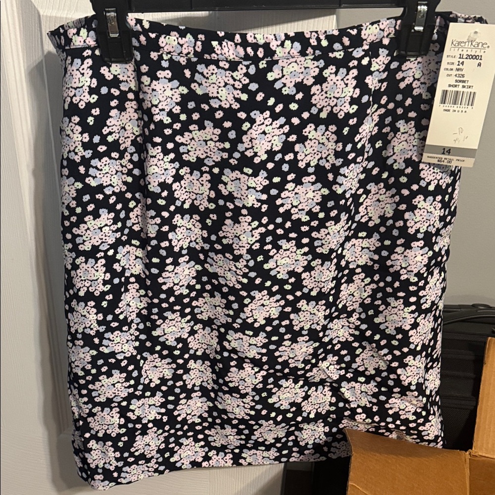 Karen Kane Black Floral Women's Skirt